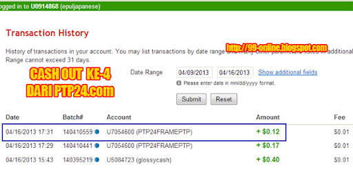 Pembayaran ke-4 dari PTP24.com