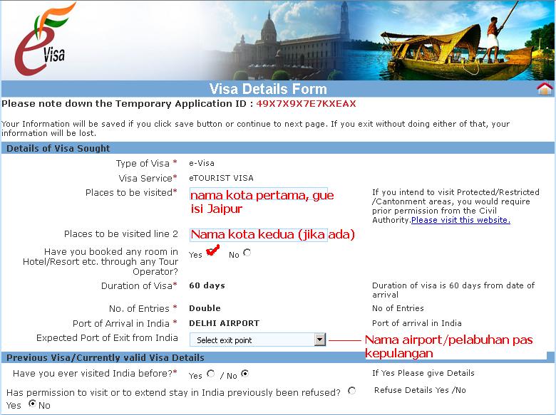 persyaratan membuat visa india