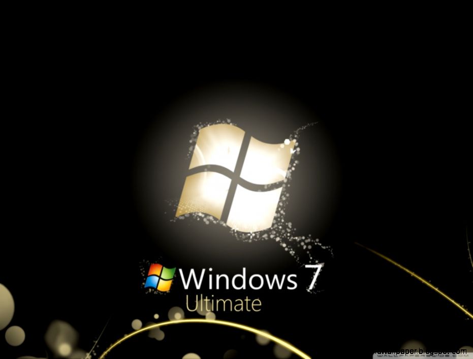 Windows 7 Ultimate Bright Black HD desktop wallpaper  Widescreen
