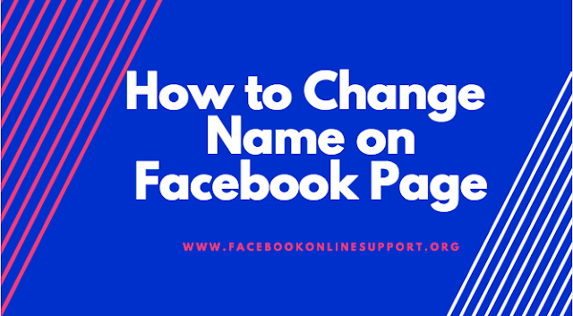 How to Change Name on Facebook Page