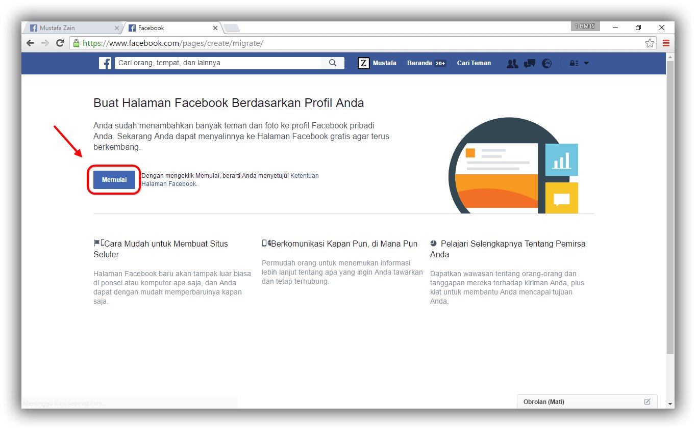 mudah mengubah profil facebook menjadi