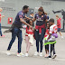 Timi Dakolo And His Family Wear Arsenal Jersey As They Visit Emirates Stadium (Photos)