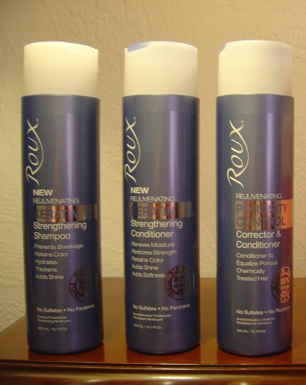Roux Rejuvenating Keratin Strengthening Shampoo, Conditioner, Volume