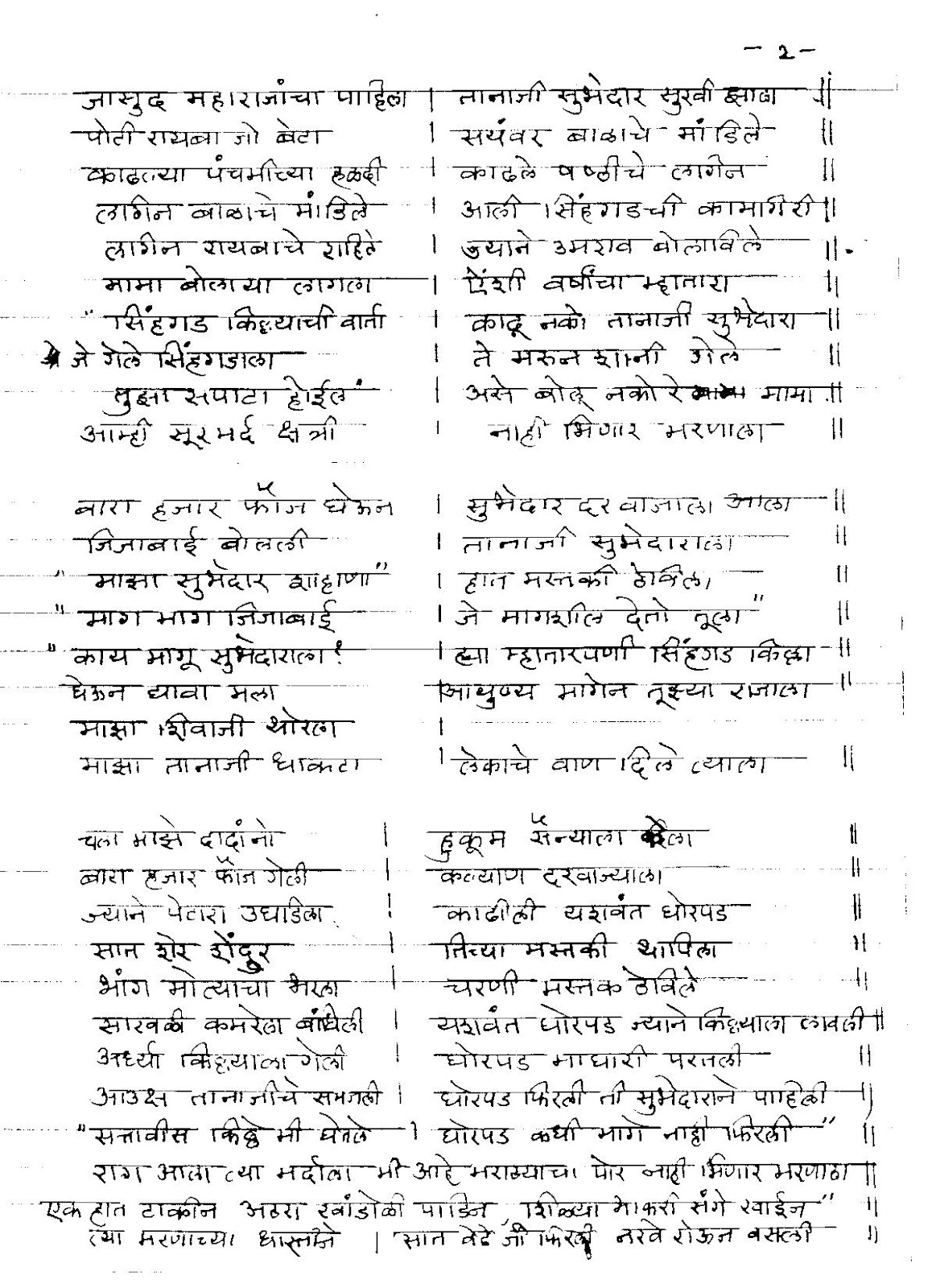 Shivaji Maharaj Powada Lyrics Pdf Download