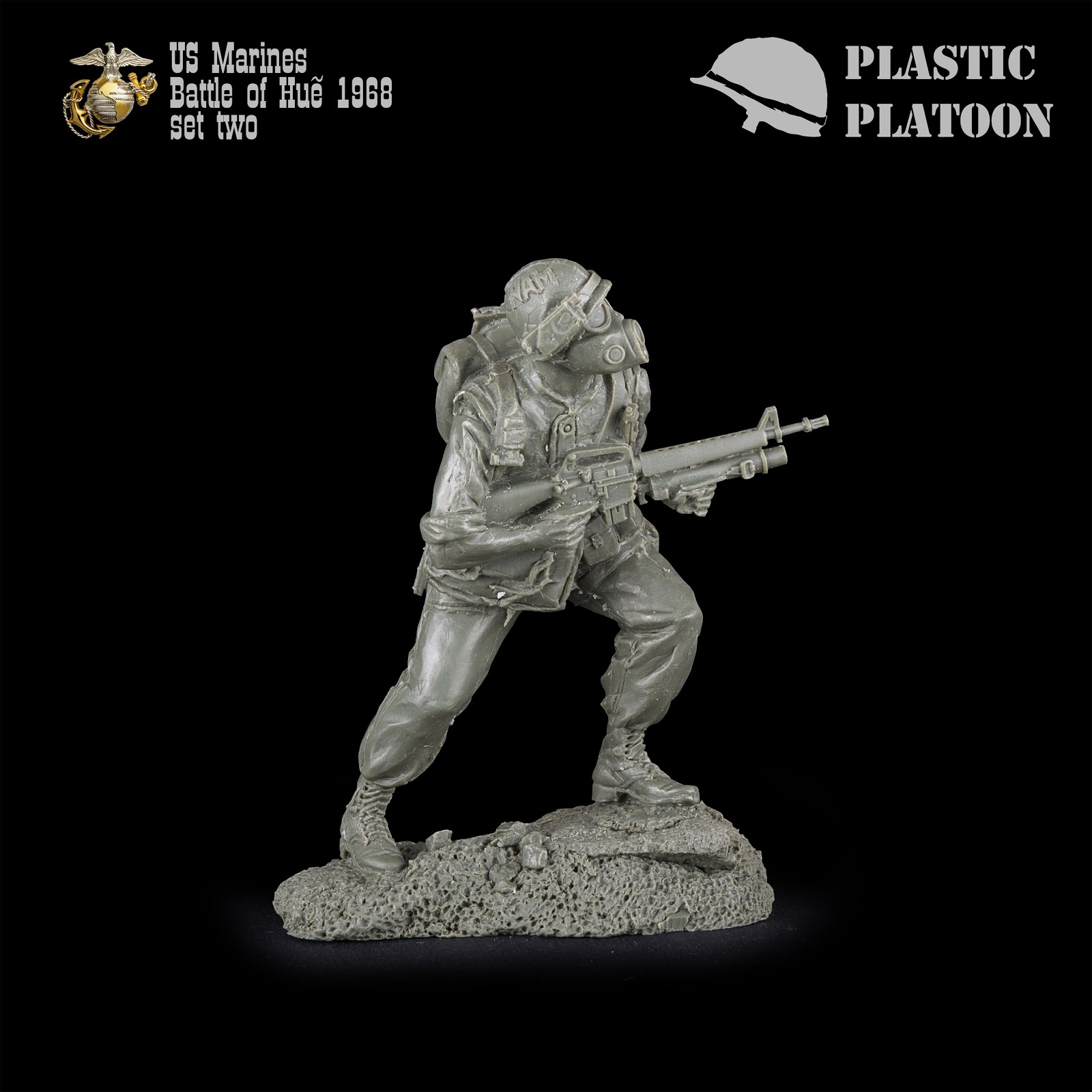 Plastic Platoon Toy Soldier Vietnam War Vietcong Infantry 1:32 54mm 