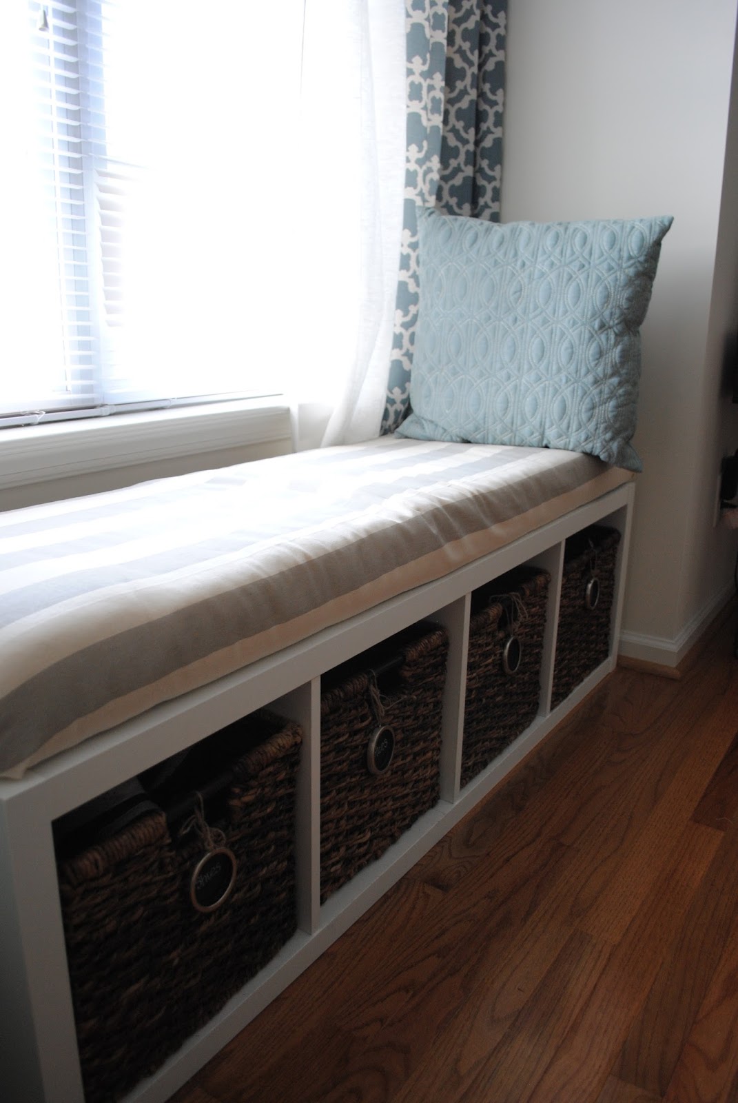 The Adorable Mess DIY Ikea Kallax Storage Bench