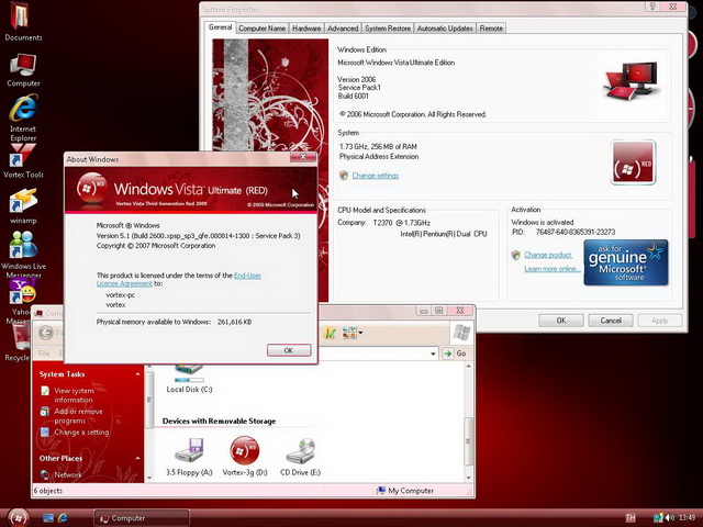 تحميل ويندوز xp نسخه حمراء Windows XP Vortex 3G Red تحميل ويندوز xp نسخه حمراء Windows XP Vortex 3G Red