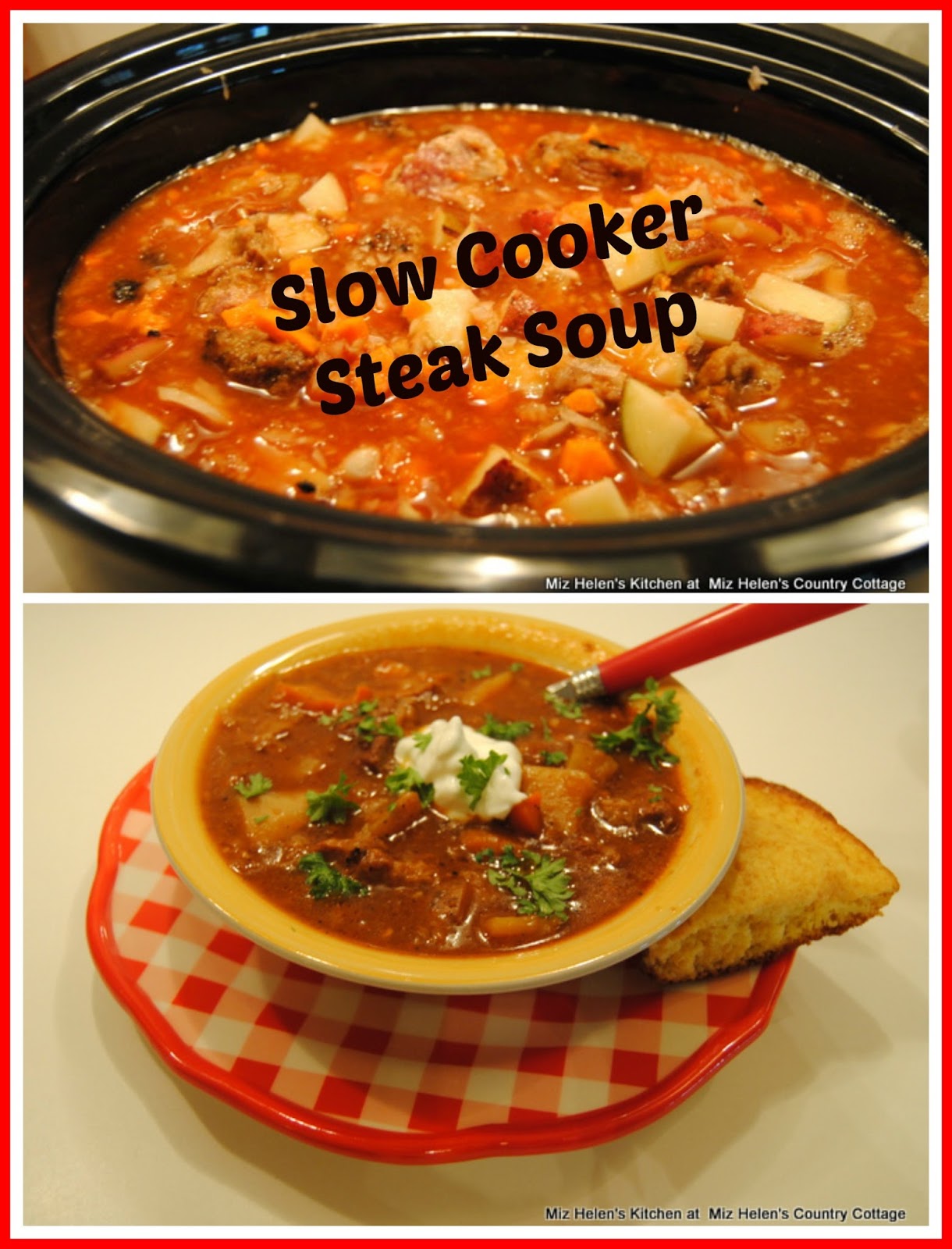 Slow Cooker Steak Soup