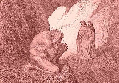 Inferno - Dante and Virgil encountering the three giants, …