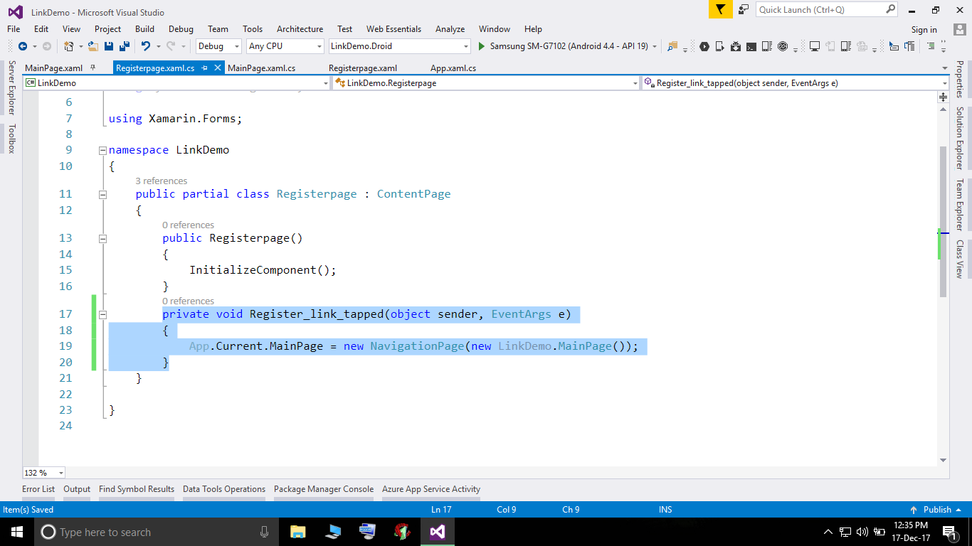 How to make label as link in xamarin crossplatform