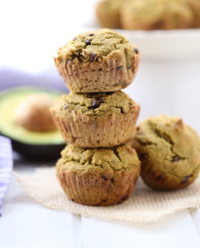 HEALTHY CHOCOLATE CHIP AVOCADO MUFFINS