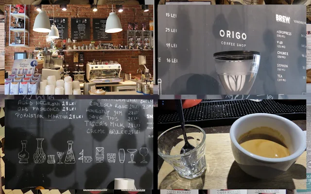 Coffee places in Bucharest, Romania including Origo and The Coffee Shop