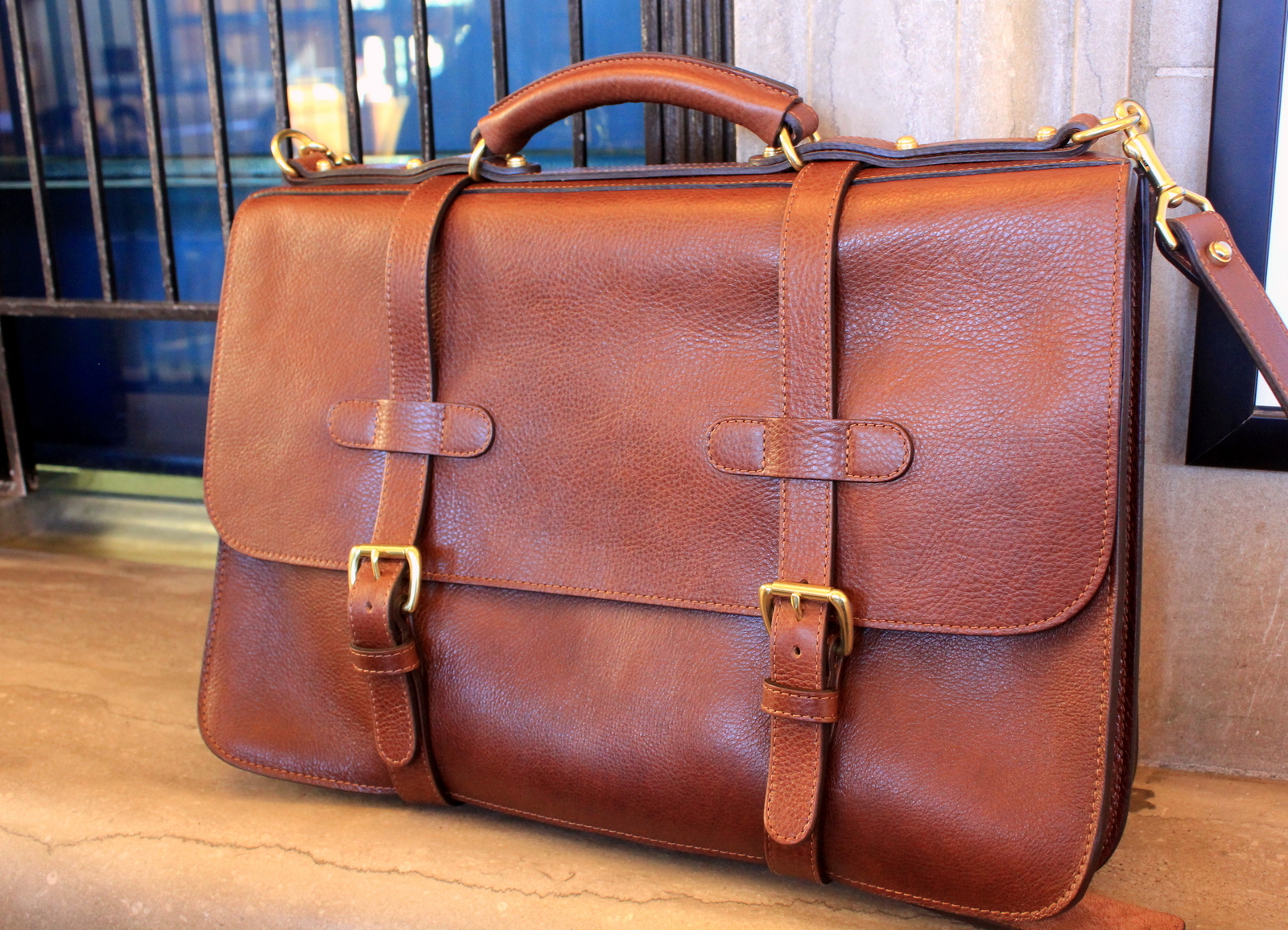 Salt Water New England: The Lotuff English Leather Briefcase