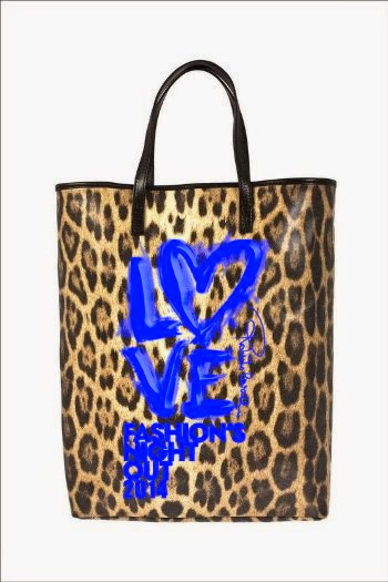 Tote Bag limited edition cobalt Roberto Cavalli for VNFO 2014 