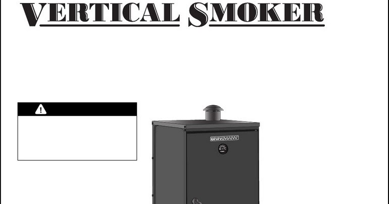 Brinkmann Vertical Charcoal Smoker Manual