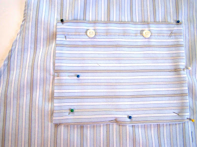 Made by Me. Shared with you.: Tutorial: Men's Shirt to Apron Refashion