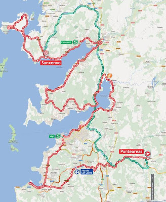 Mapa La Vuelta 2012 Etapa 10