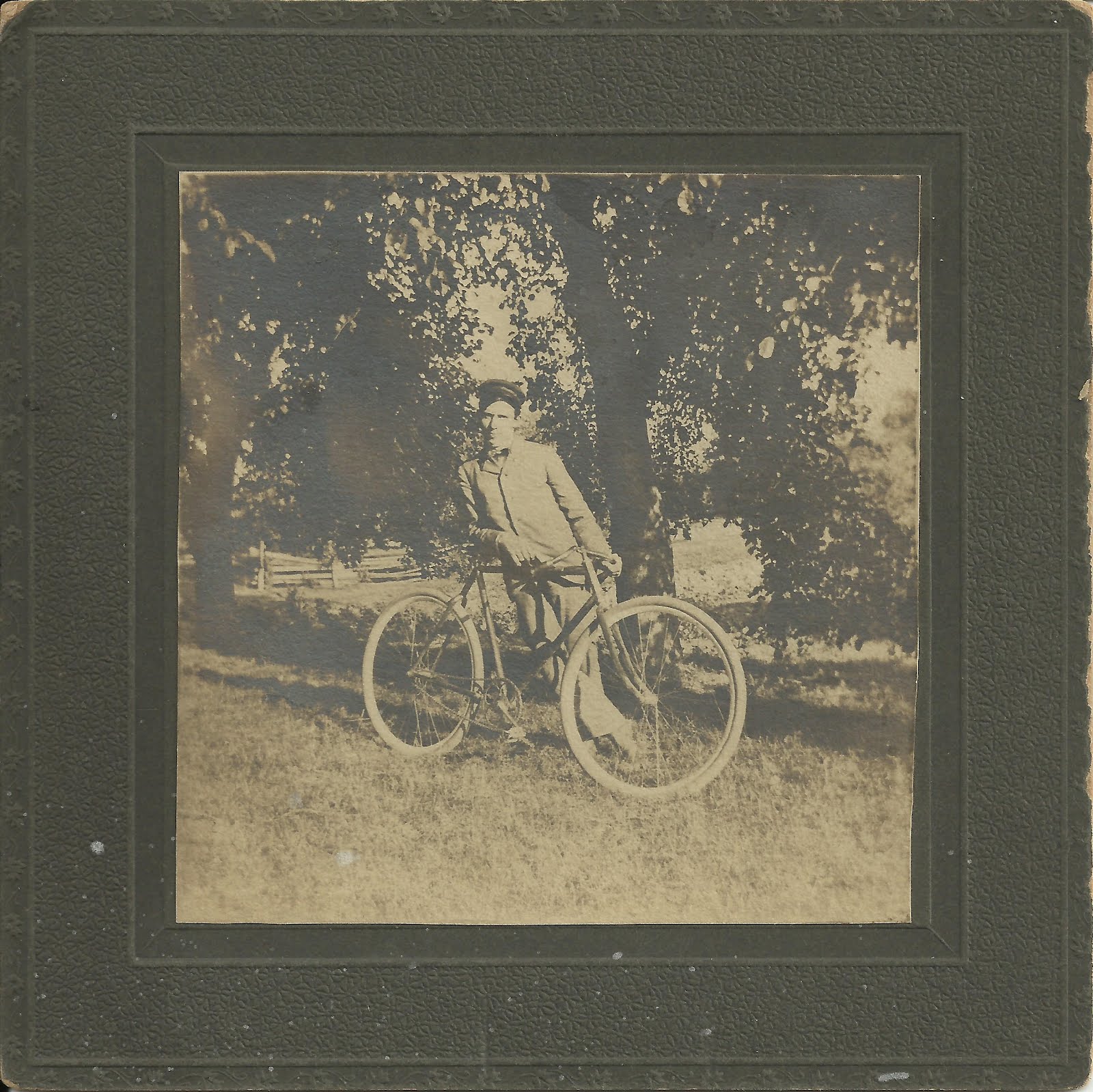 Fast is fast... Sam Spicer on his bicycle.