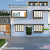 Simple modern flat roof 2223 sq-ft 4 BHK house