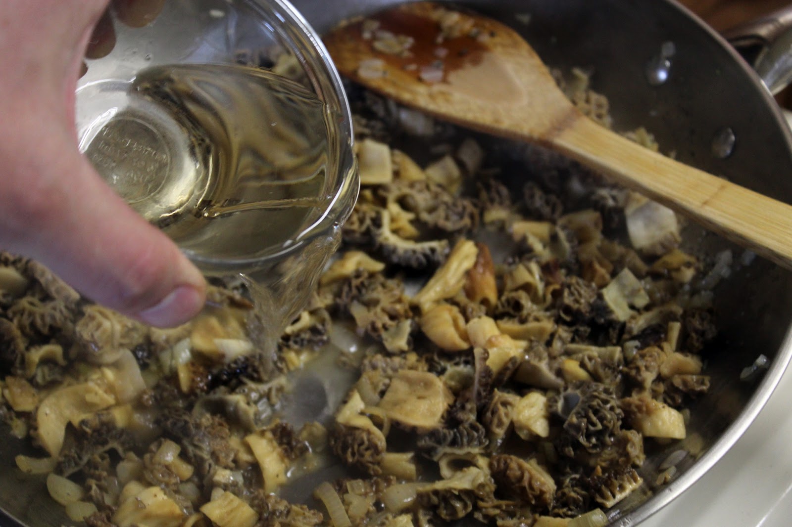 The Mushroom Hunter: Pasta with creamy Morel sauce