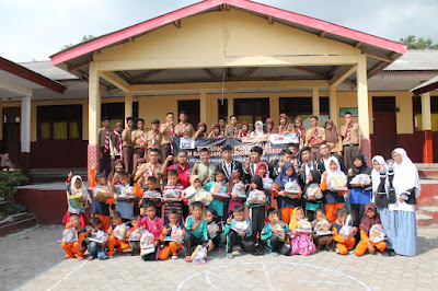 Pasca Tsunami Lamsel, 47 Anak SDN 2 Way Muli Peroleh Dukungan Psikologis dari Duta Pelajar Kemanusiaan
