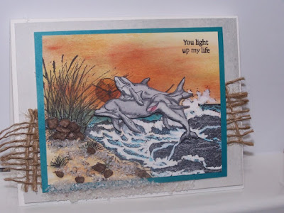 ODBD The Mighty Sea, ODBD Under the Sea, ODBD Mini Tag Sentiments, ODBD Customer Card of the Day by Jan Keen