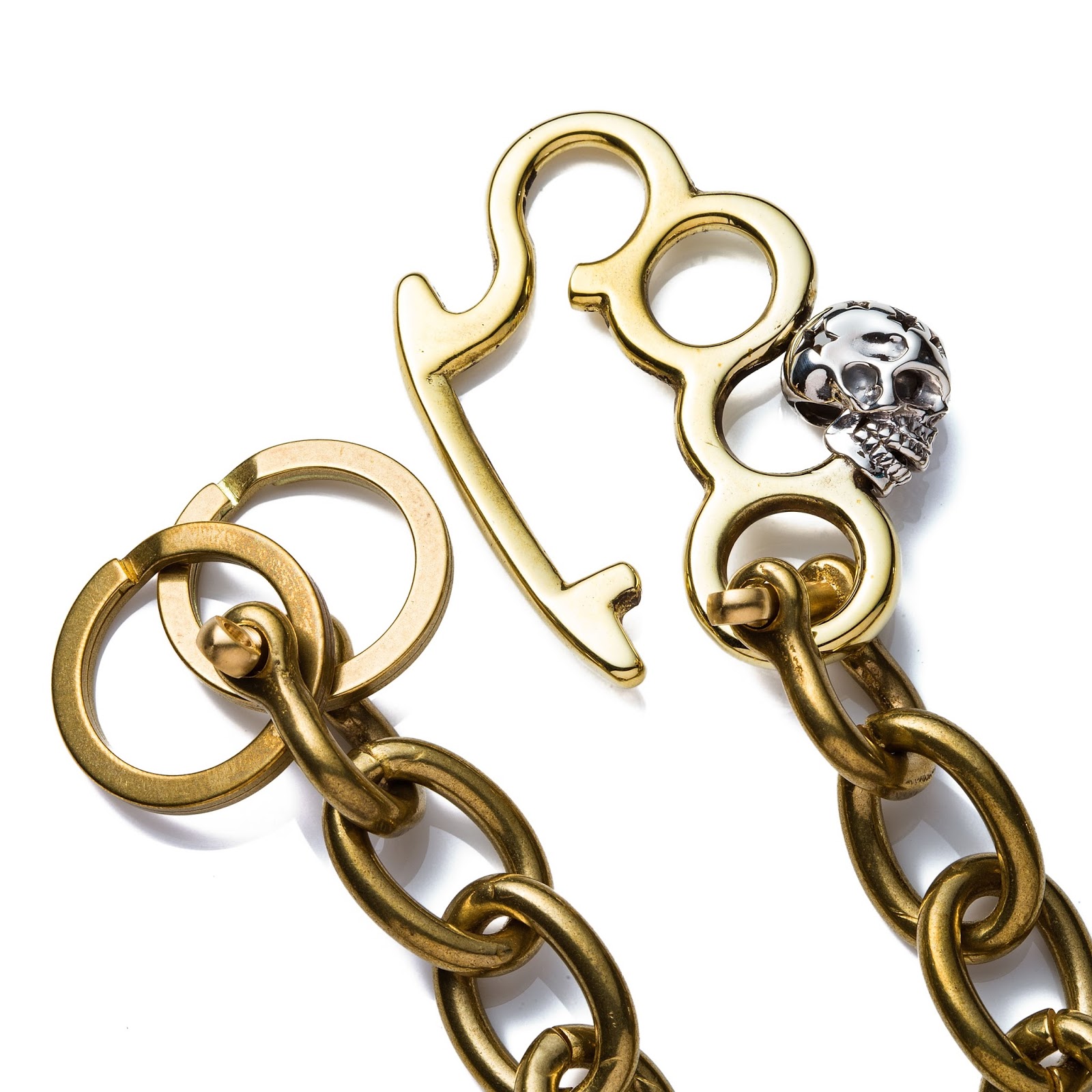 7thHeaven Art Jewelry Online shop Skull & Knuckle keyring