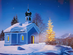 Christmas Snow House Wallpaper