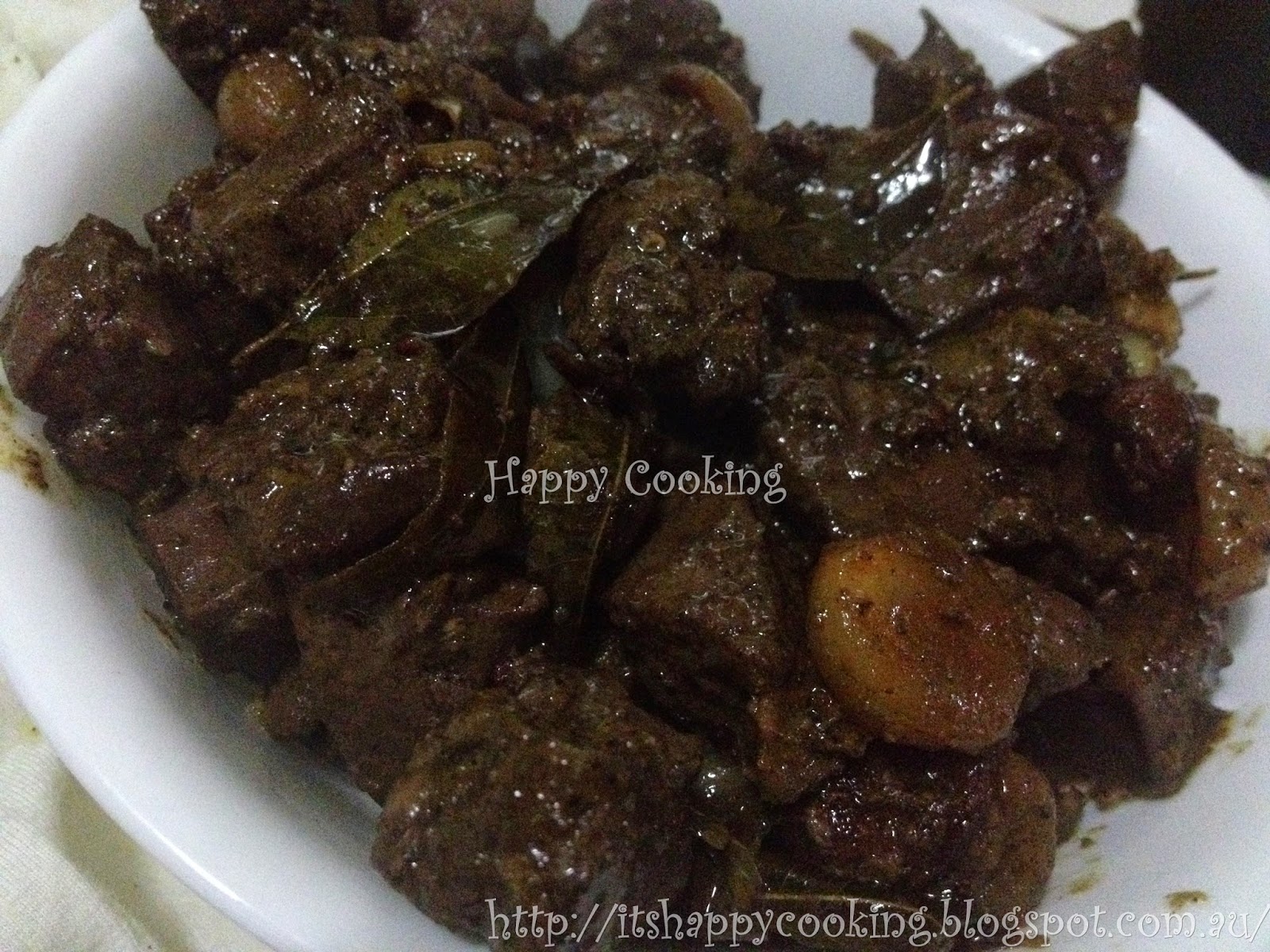 Aswini's Happy Cooking Goat Liver Varuval