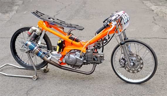 Gambar modif yamaha motor vega drag bike race ciamik 