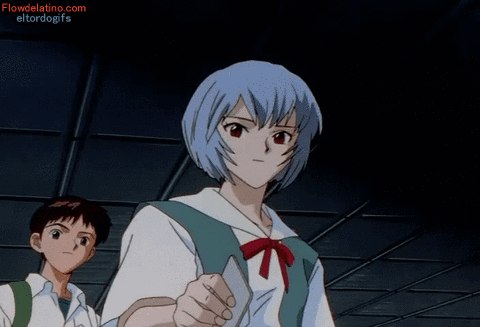 Gifs de Rei Ayanami (Waifu de Evangelion)