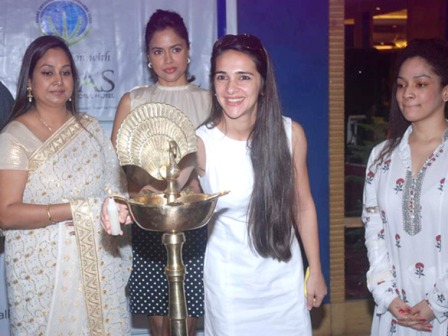 Tara Sharma Long Hair1 - Sameera Reddy & Tara Sharma at Women's Day celebrations