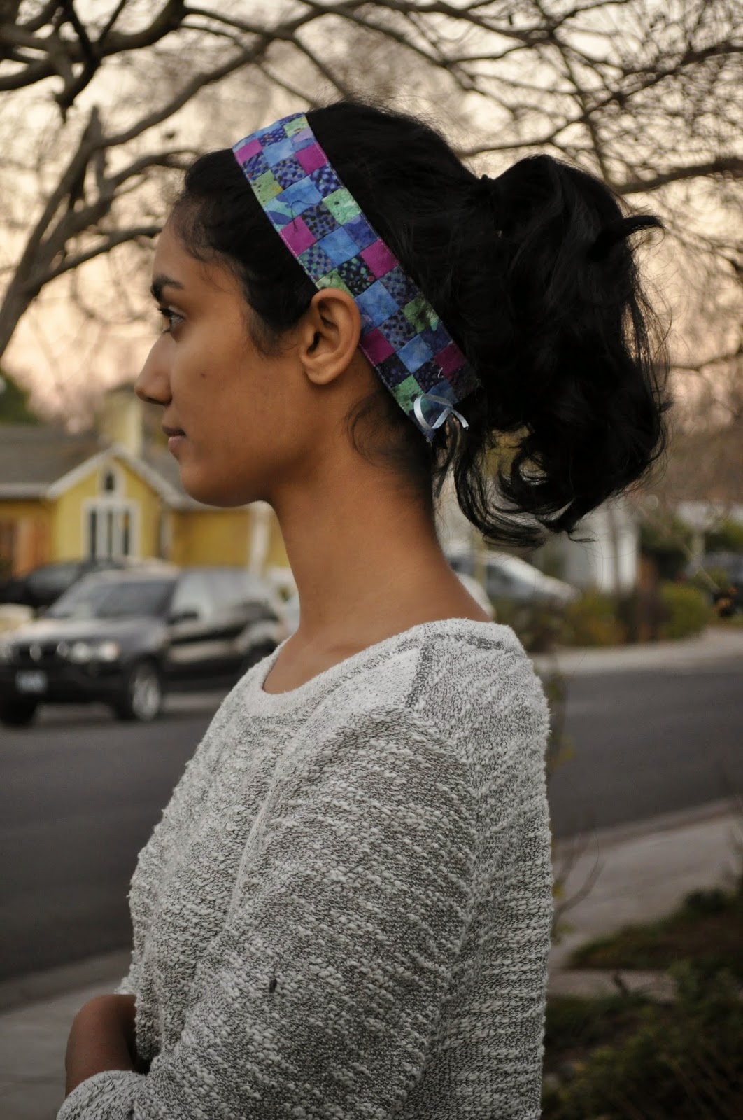 Splotchy Quilted Headband
