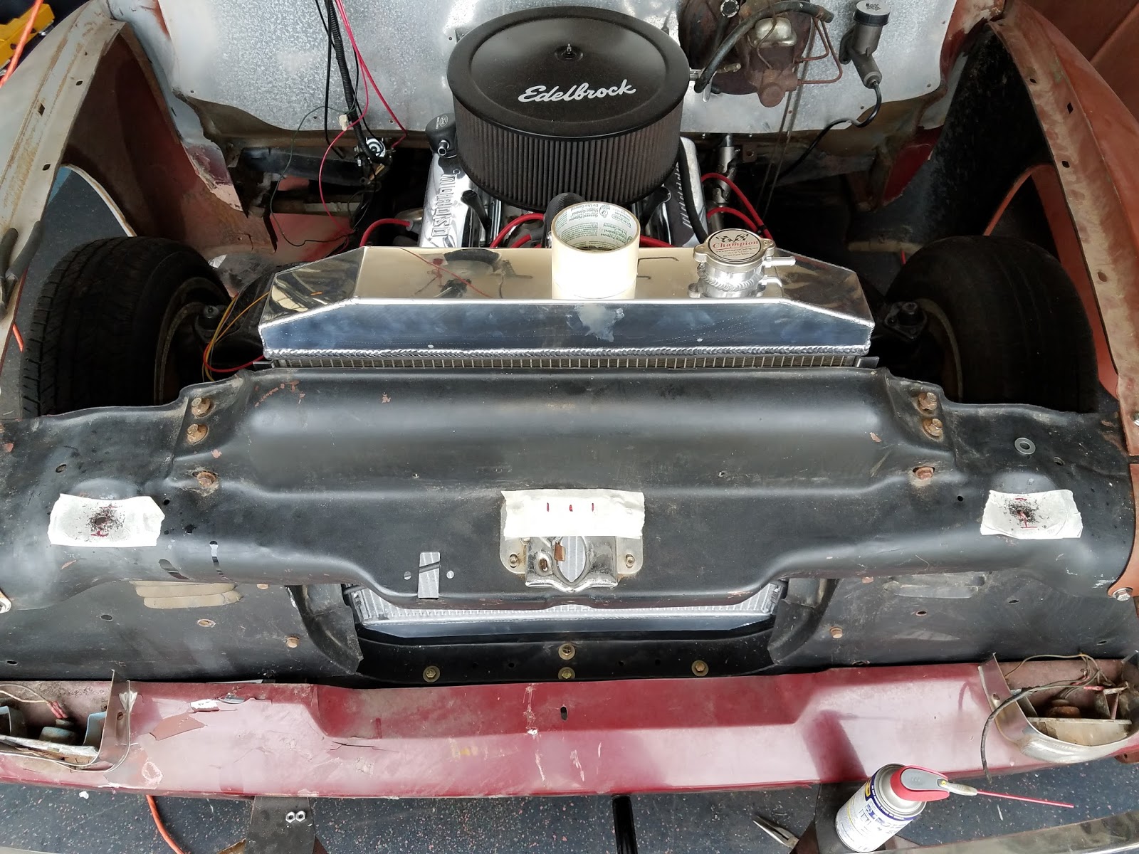 1956 Ford F100 Build Tilt Forward Hood Kit Install Part 1