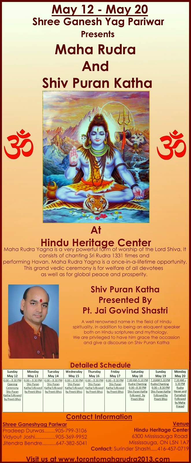 SHIVA PURAN KATHA in Canada