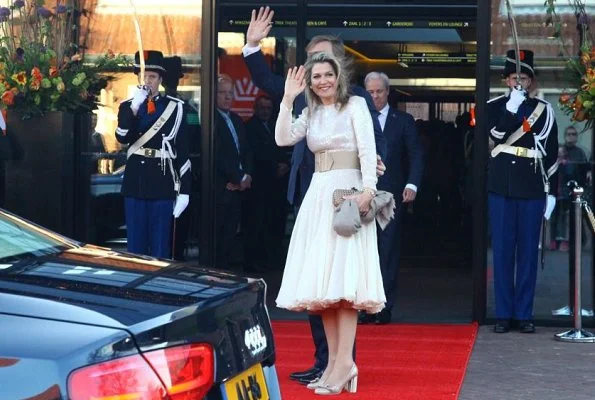 Queen Maxima wore a bespoke dress by Claes Iversen from Spring Summer 2018 Couture collection. Princess Beatrix, Princess Laurentien