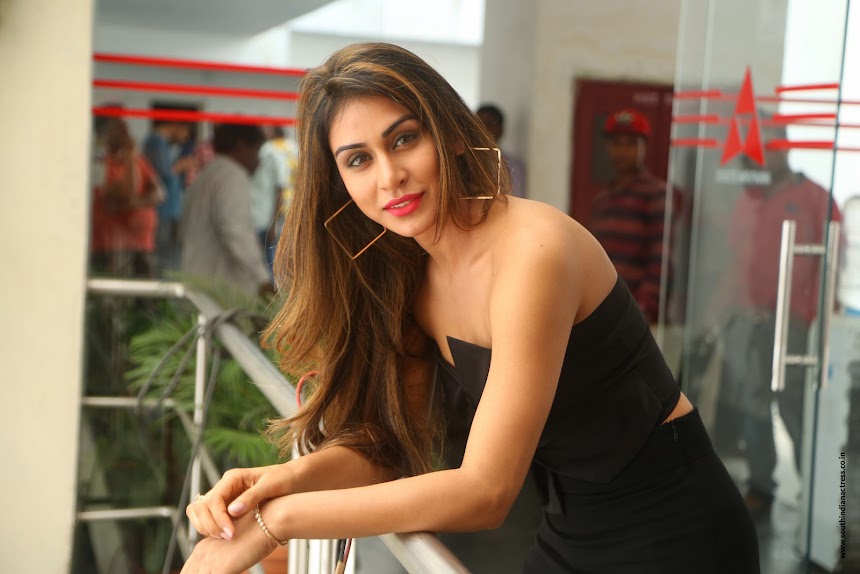 Myra Sareen at Officer movie Press Meet