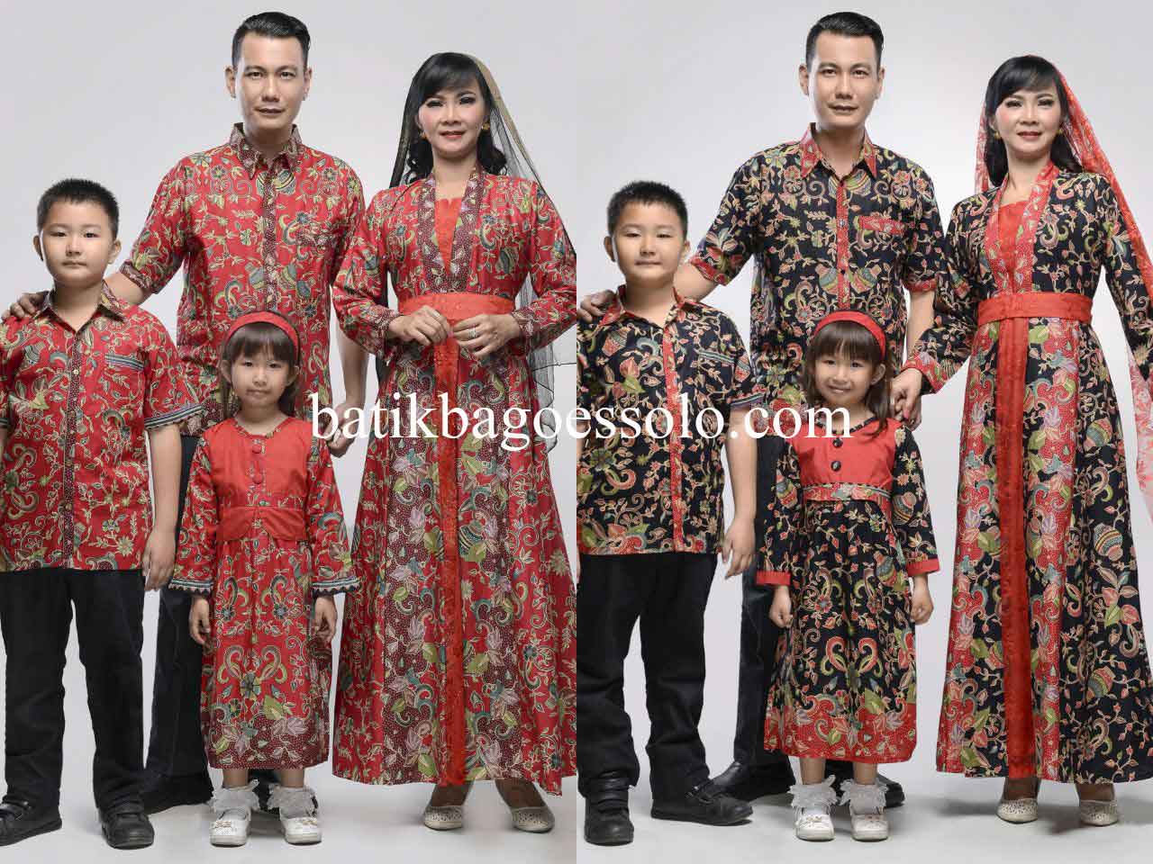Seragam Keluarga Pengantin Bertema Batik
