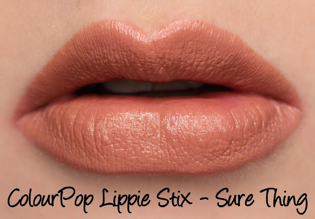 ColourPop Lippie Stix - Sure Thing Swatches & Review