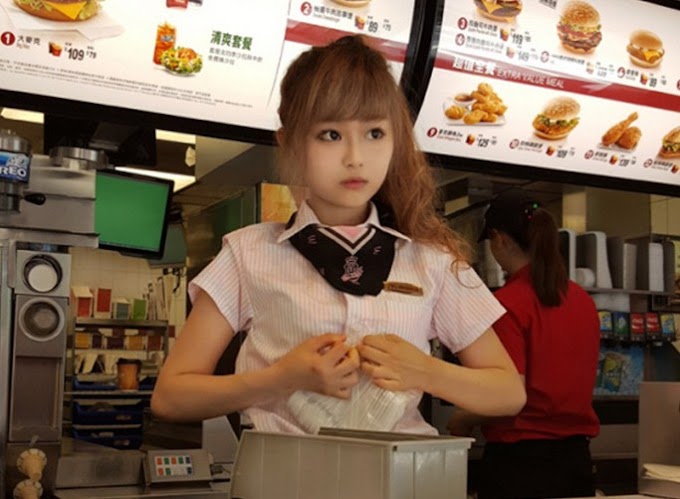  Pekerja Comel McDonalds Taiwan berwajah Anime