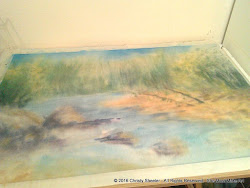 fabric watercolor painting watercolors paint attempt prior worked mixed second better medium