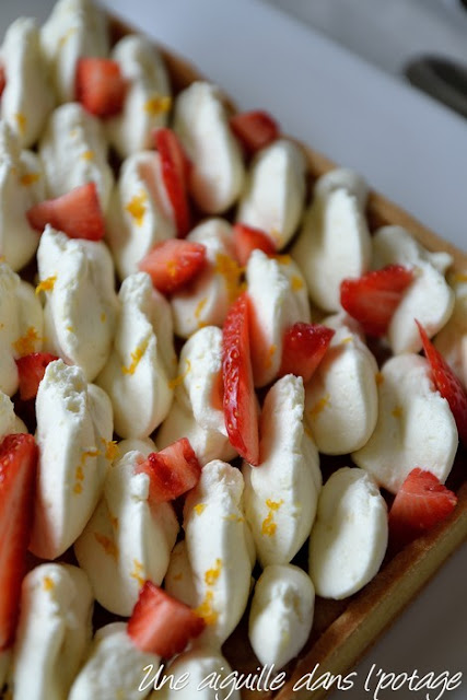 Tarte aux fraises et fleur d'oranger d'Eric Kayzer