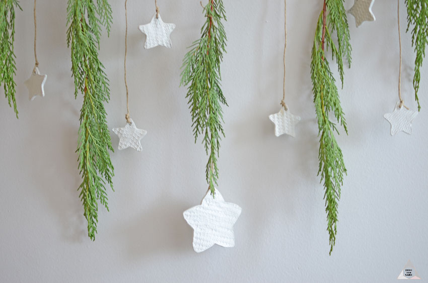 decoracion navideña pasta de moldera estrellas