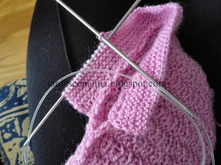 DIY tutorial paso a paso fácil barato lana 2 agujas calceta agujas circulares