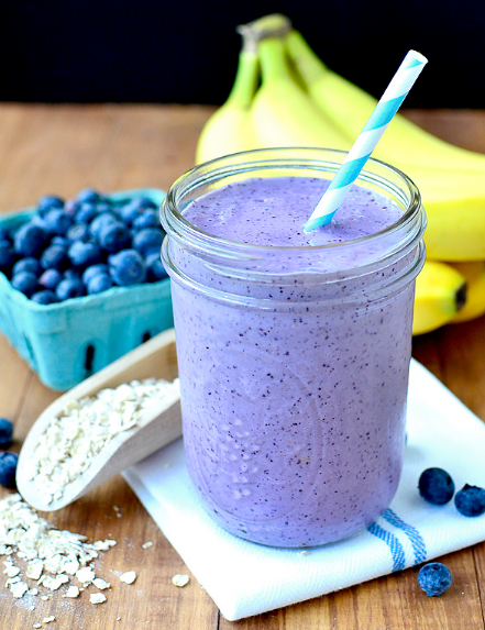 Blueberry Muffin Smoothie #blueberry #yummy