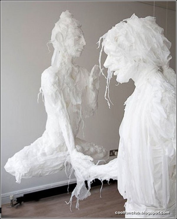. Recycle Plastic Bag Art