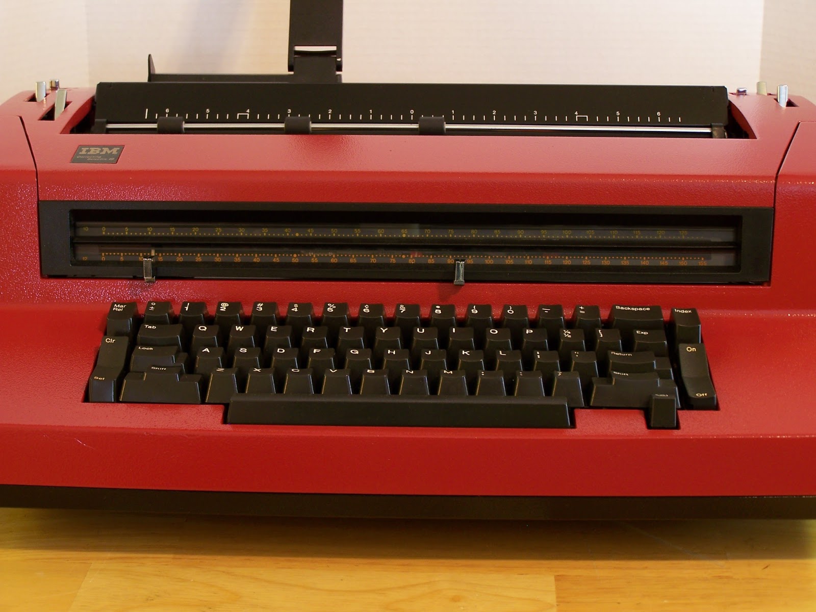 IBM Selectric Typewriters Refurbished Selectric III in Autumn Red SOLD
