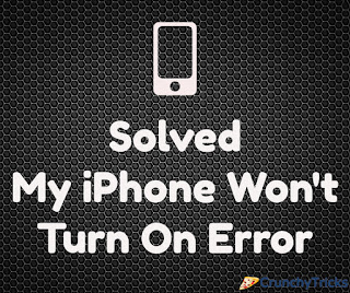 My iPhone Won't Turn On Error