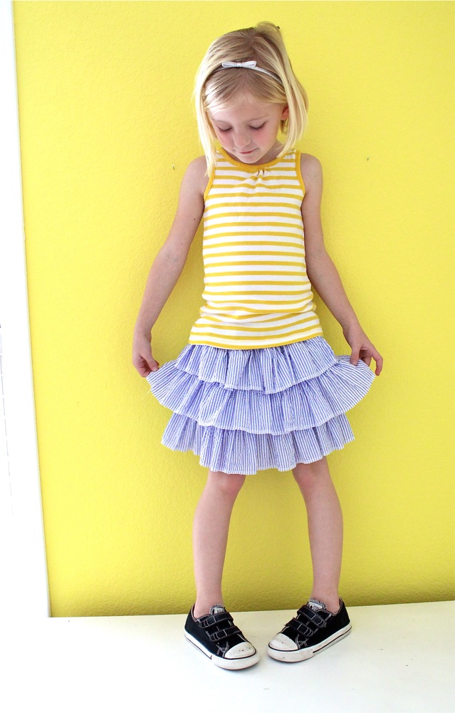 DIY Ruffle Wrap Fitted Mini Skirt : Beginner Skirt Series Episode