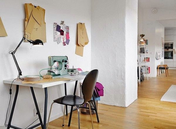 Small apartment decorated in white